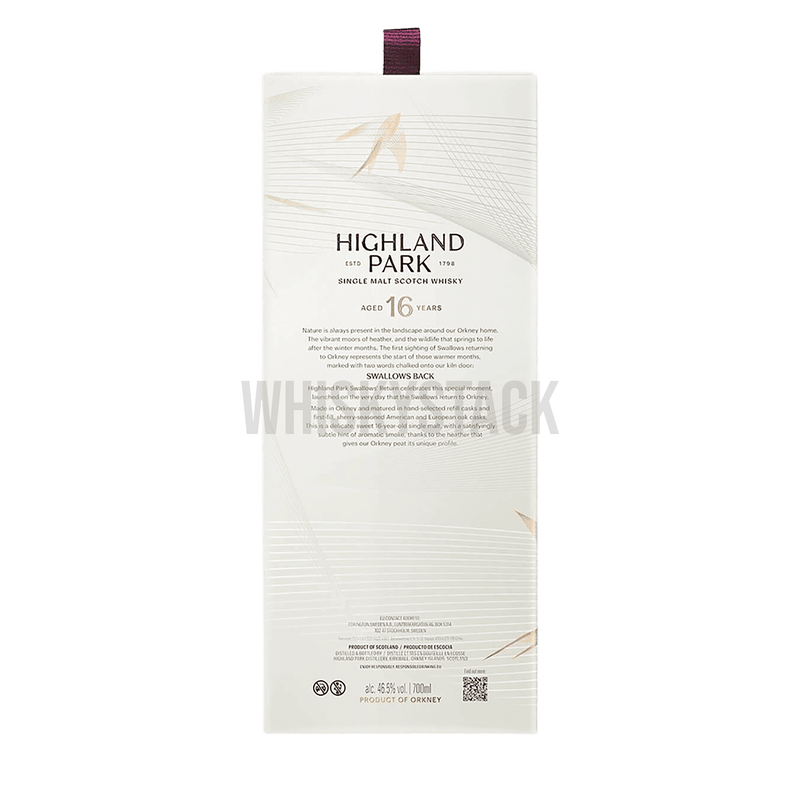 Highland Park Swallow's Return 16 Year Old